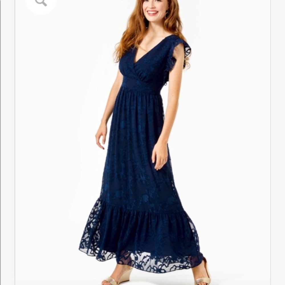 Autumn Ruffle Midi Dress- Lil Pulitzer - NWT - Size 14